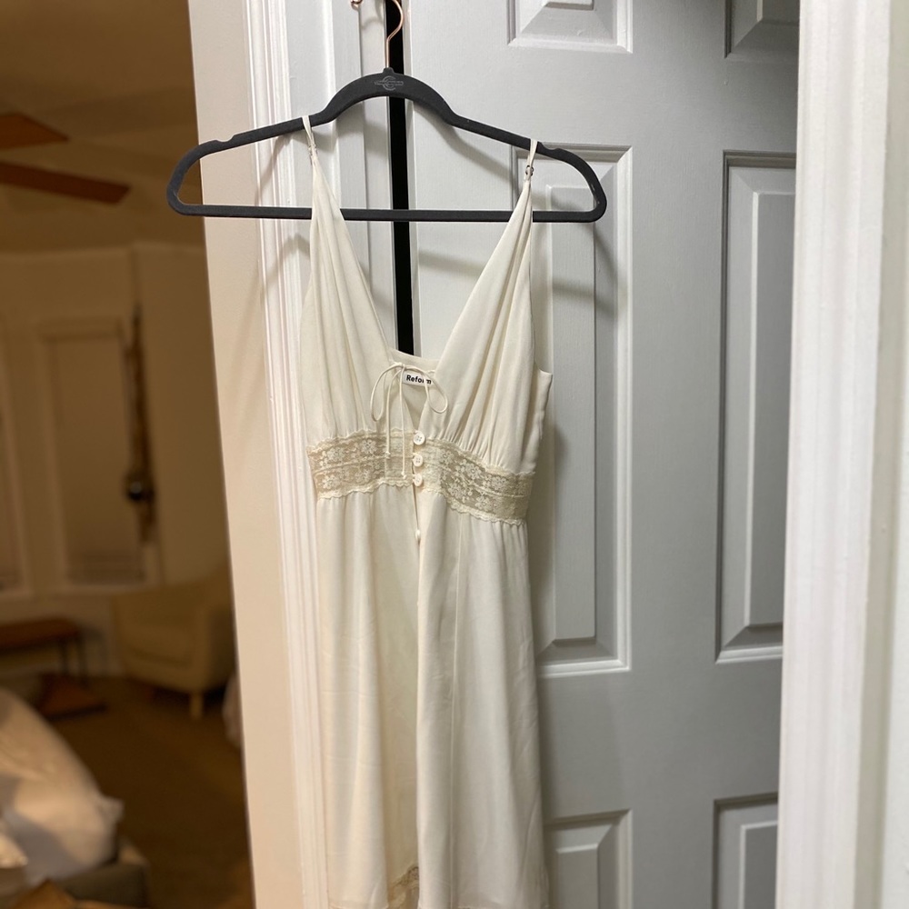 Reformation White Lace Dress 0 XS S